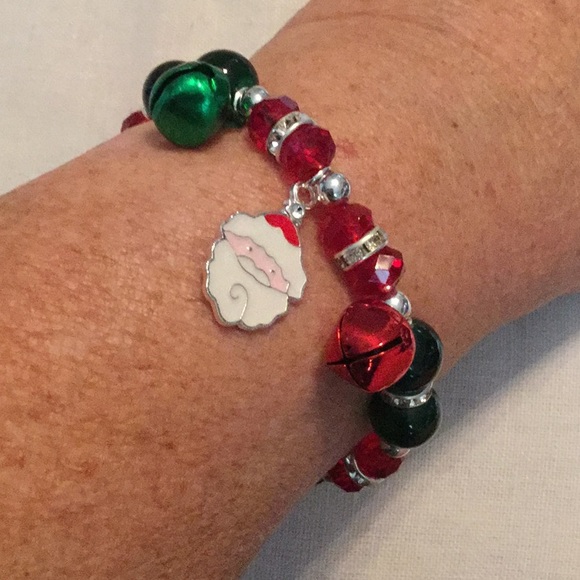 🎅 NWT Just Too Amazing Rhinestone Fun Elastic Bracelet Closet Must Have 🎅 - Picture 5 of 7